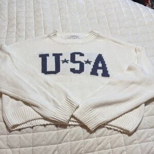 Grayson Threads Cream USA Sweater